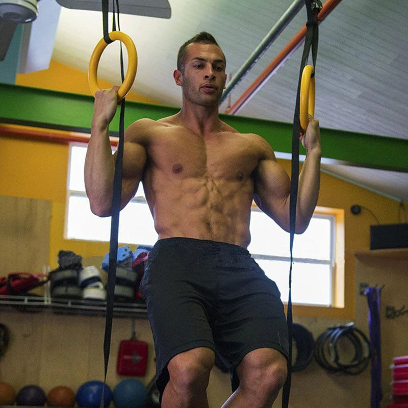 2Pcs High Quality Heavy Duty ABS Plastic 28mm Exercise Fitness Gymnastic Rings Gym Exercise Crossfit Pull Ups Muscle Ups A 2Pcs High Quality Heavy Duty ABS Plastic 28mm Exercise Fitness Gymnastic Rings Gym Exercise Crossfit Pull Ups Muscle Ups A