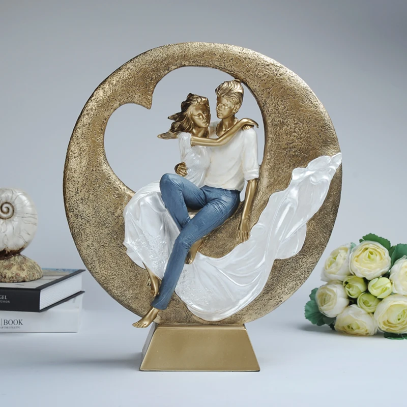 European character lover Home Furnishing resin crafts ornaments