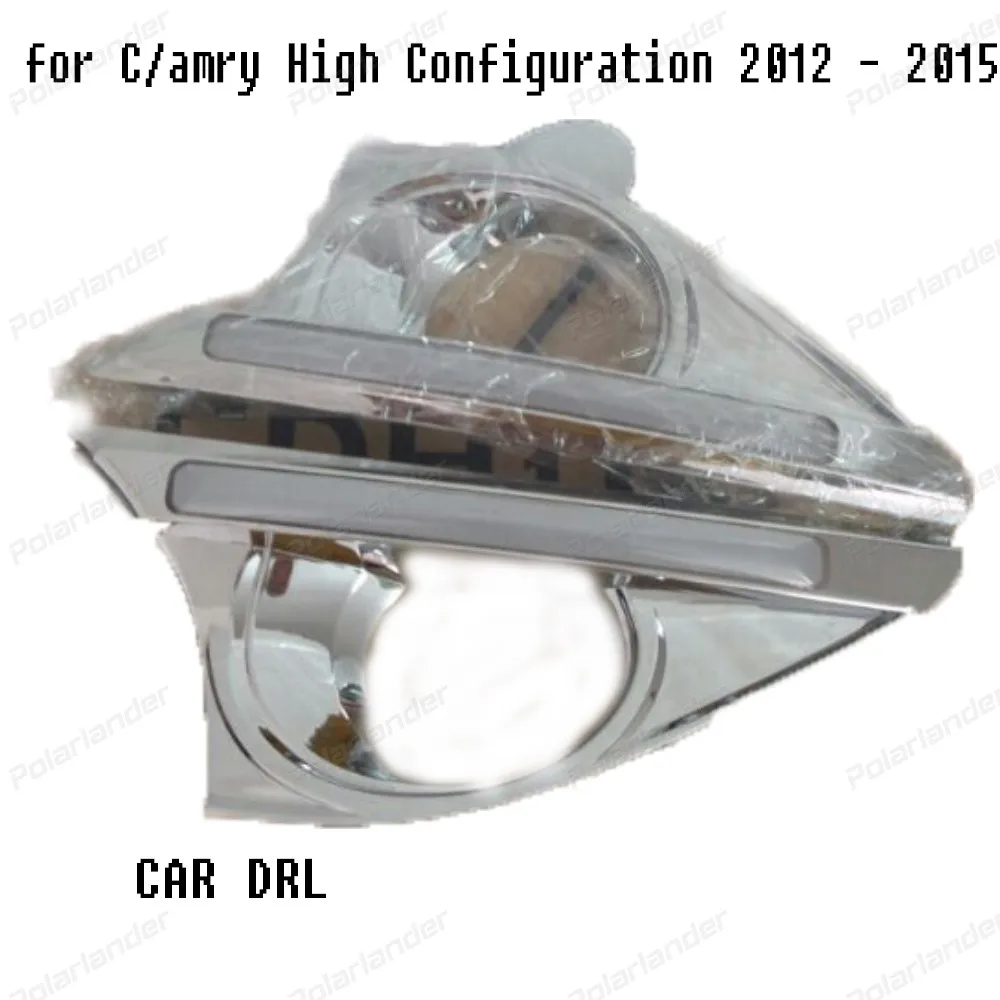 High Bright Car LED DRL Daytime Running Lights For T/oyota C/amry 2012-2015 with Turn Signal Lamps