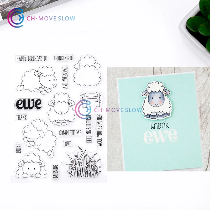 

CH sheep Transparent Clear Silicone Stamp/Seal for DIY scrapbooking/photo album Decorative clear stamp sheets