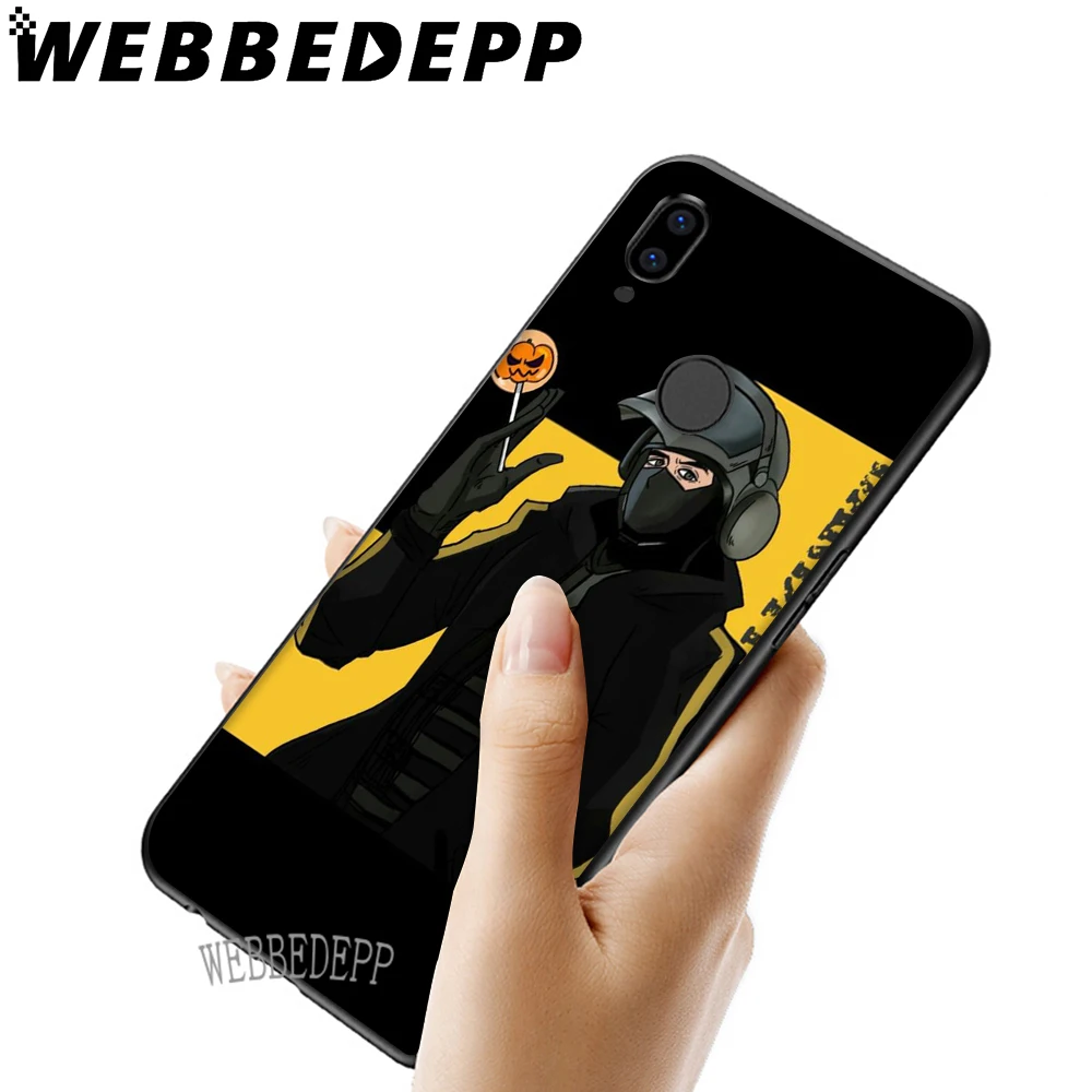 WEBBEDEPP мультфильм Радуга шесть осада мягкий чехол для Huawei Honor 6 7A Pro 7C 8C 7X 8X 8 9 10 lite
