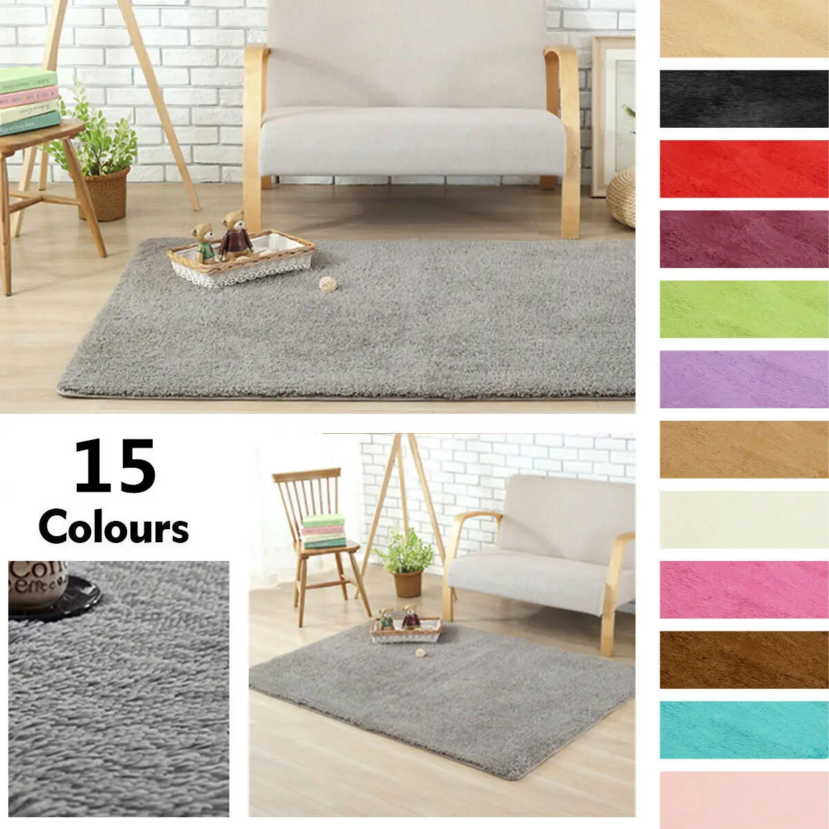 Новое поступление, пушистые коврики, противоскользящий ворсистый ковер для столовой, дома, спальни, ковер, напольный коврик