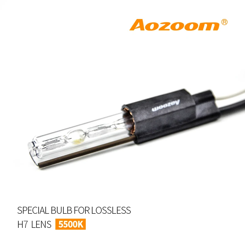 Aozoom 2 шт. 35 Вт 5500 K разрядные лампы высокой интенсивности HC21 установить h7 без потерь линзы прожекторного типа