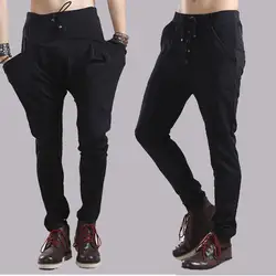 2017 Большие Размеры M-6 XL мужчин Харлан хан издание штаны для девочек под платья и туники ноги через Штаны личности стилист брюк