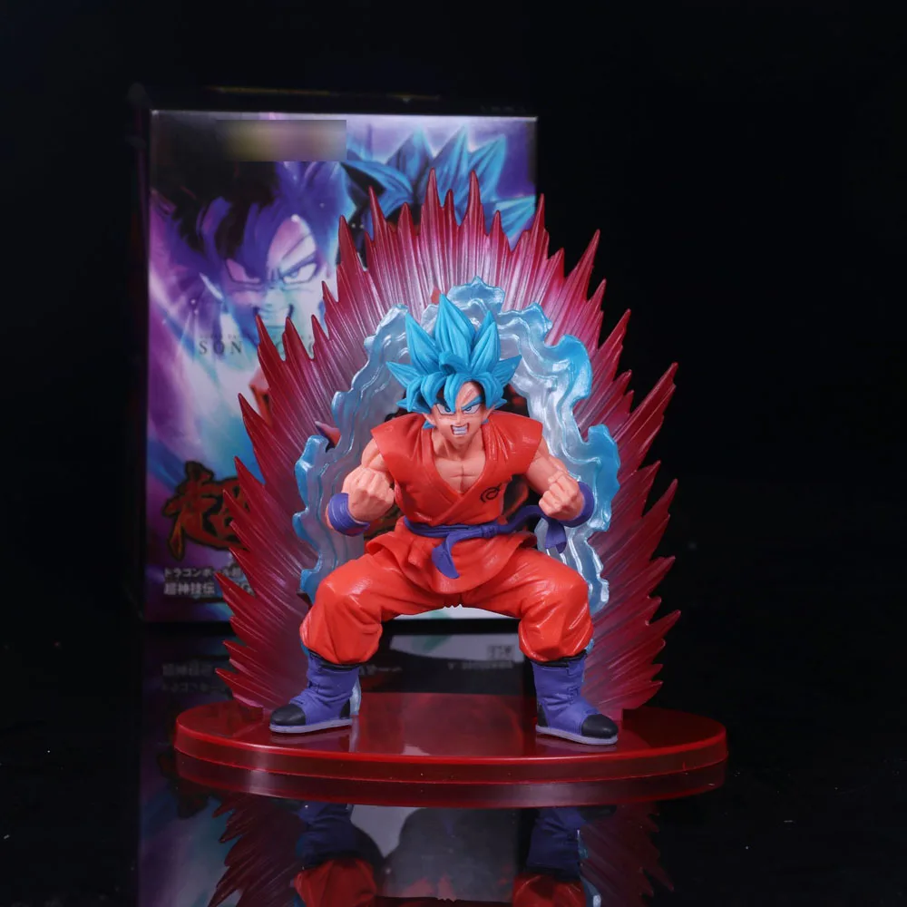 Коробка 20 см SSGSS Cho Shin Gi Den Super Saiyan God Son Goku ПВХ фигурка Dragon Ball Z Коллекционная модель