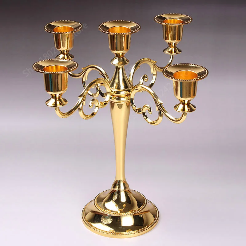 Multi Arms Metal Alloy Candle Holder (12)