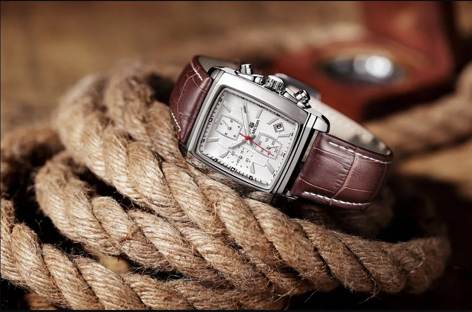 MEGIR мужские наручные часы Топ люксовый бренд Мужские часы-Хронометр военные спортивные армейские часы мужские классические кварцевые часы 2028