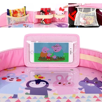 

Car Safety Seat Tray Storage Waterproof Table Kids Toys Infant Holder Children Dining Drawing Table Car Accessories Travel