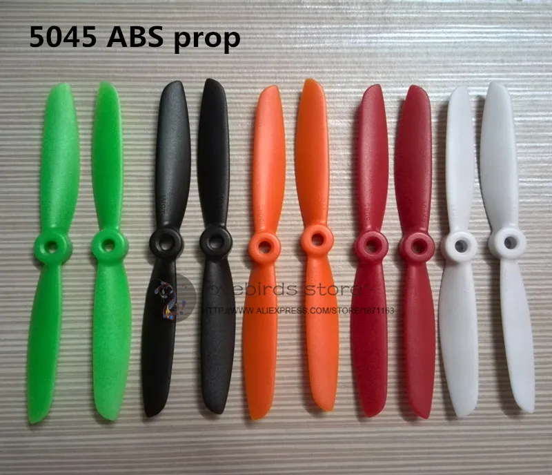 100 pairs 5045 propellers ABS 5*4.5 inch 2 blades(CW/CCW) for DIY mini race drones QAV250/ZMR250 quadcopter | Игрушки и хобби