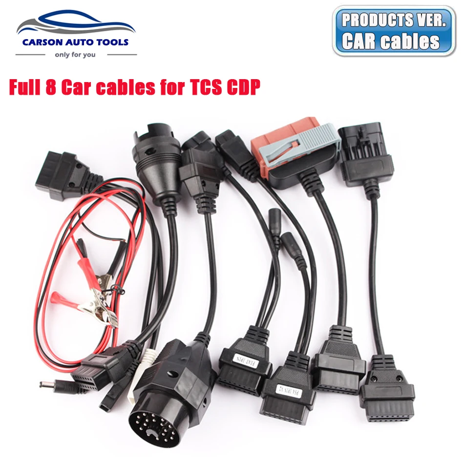 

5PCS/Lot high quality OBDII car cables full set 8 for TCS pro MVD Multidiag pro auto scanner DHL free
