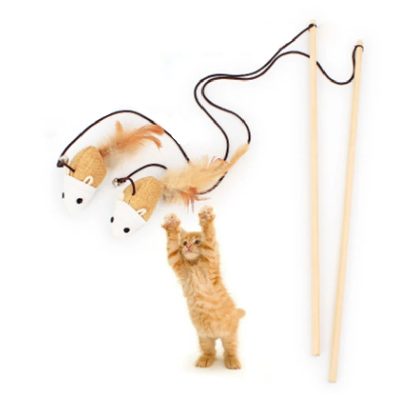 

Cheap Cat Pet Toys Cat Teaser Pet Funny Cat Catcher Teaser Stick Playing Rod Kitten Wand Funny Cat Supplies