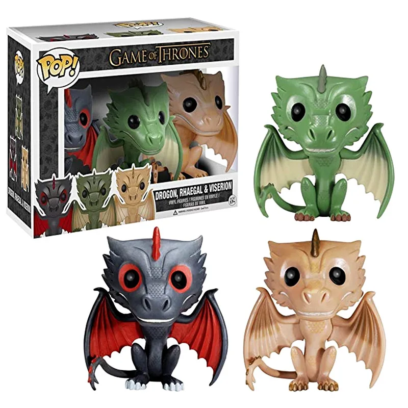

Funko POP Official Game of Thrones RHAEGAL VISERION DROGON Vinyl Action Figure Collection Model Toys for Kids Children Gifts