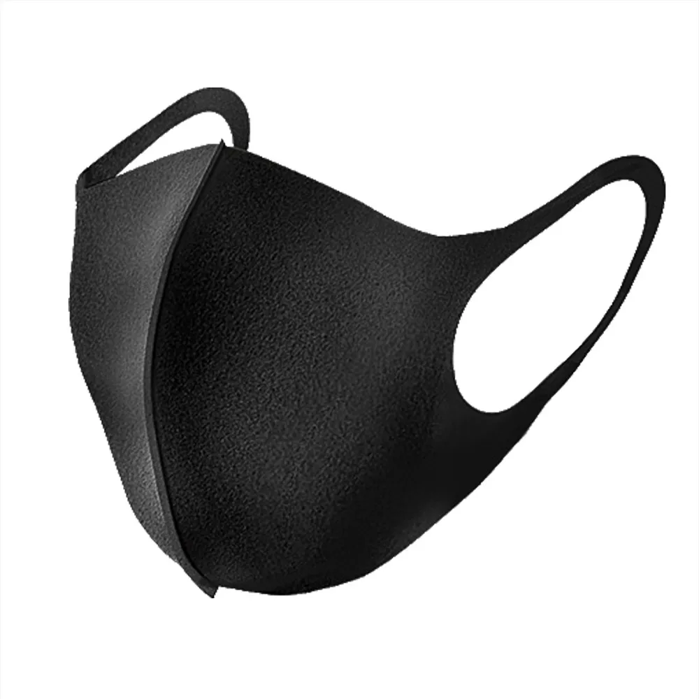 3 слоя дыхательная маска от пыли обновленная версия Для мужчин и Для женщин против туманной погоды пыли Pm2.5 пыльцы 3D укороченные дышащая маска 1J8 - Цвет: Черный