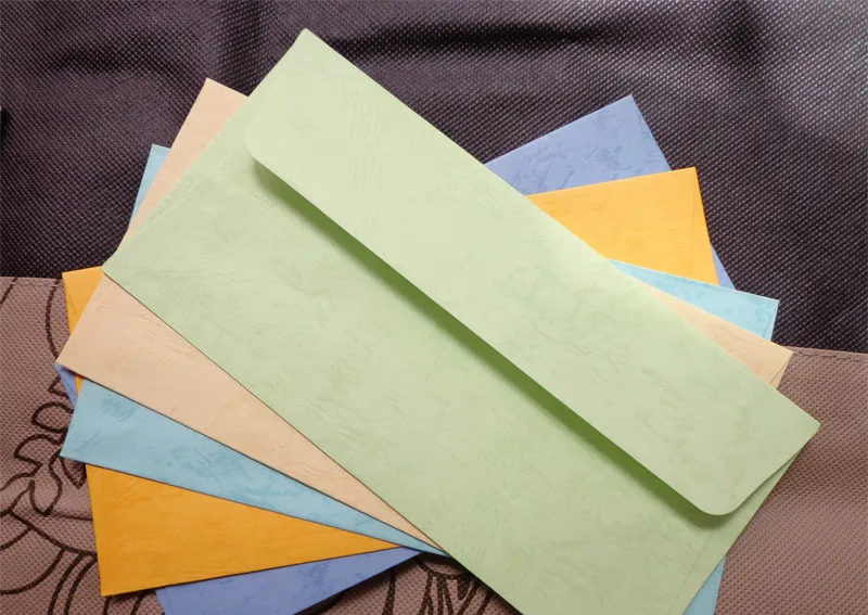50pcs Invitation Letter Cards Envelope 11 22cm 5 Colors Optional Special Paper Paper Envelopes Aliexpress