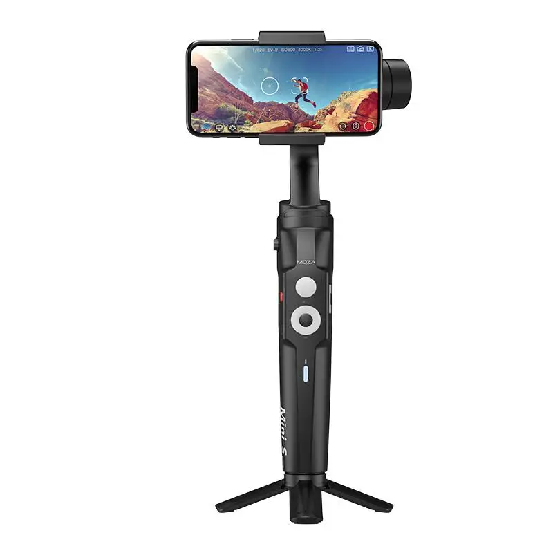 

BEESCLOVER MOZA Mini S 3-Axis Handheld Gimbal Stabilizer for Phone Gopro Stabilizer Extremely Foldable Extendable Tripod r25