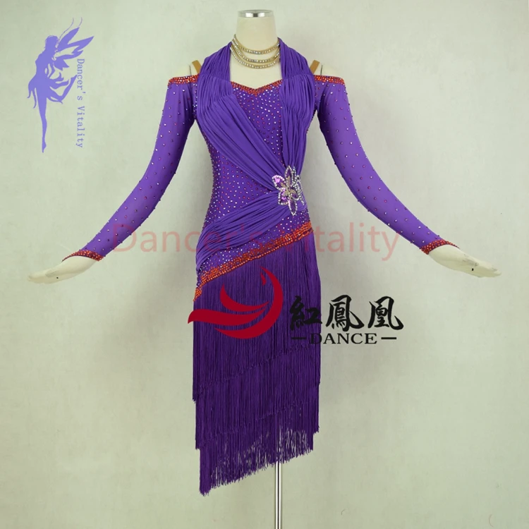 

New latin dance costumes sexy senior spandex stones latin dance dress for women latin dance competition dresses XS-6XL