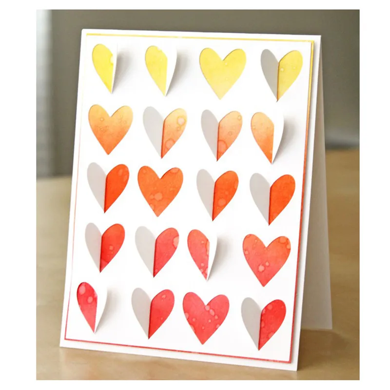 

DiyArts Heart Frame Metal Cutting Dies Heart Background for Scrapbooking Card Making Album Embossing Crafts Die Cut New Craft