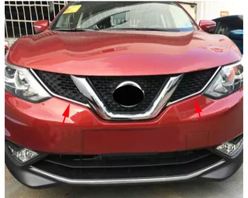 

FOR NISSAN QASHQAI 2014 2015 2016 CHROME FRONT MESH GRILLE GRILL HEAD LIGHT LAMP COVER TRIM INSERT STYLING MOLDING GARNISH 2016