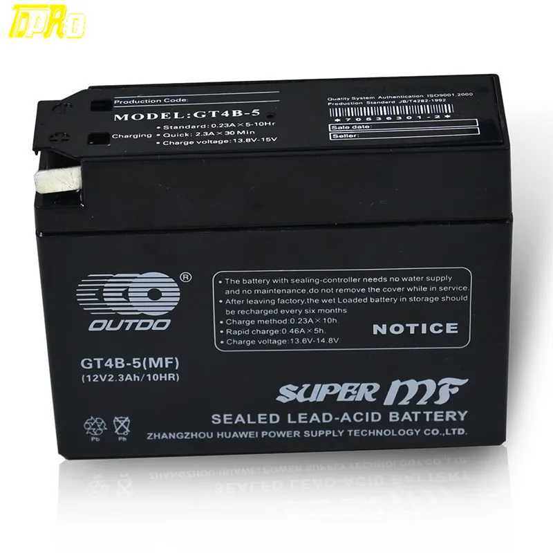 

New YT4B-5-BS YT4B-BS 12V Motorcycle Battery for Yamaha SR400 VINO YJ50R TTR50E TTR90E Suzuki DR-Z70