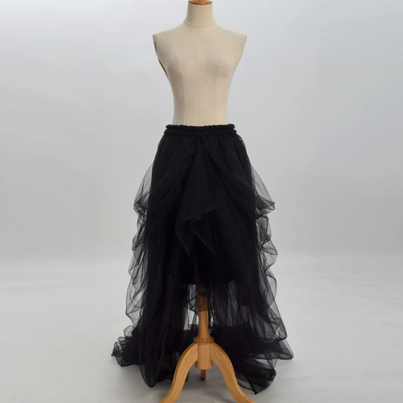 Bohemian Layered Draped Tulle Skirt Sky Blue/Black/Rose Red/Orange/Burgundy Bridal Gown Skirt Bohemian Layered Draped Tulle Skirt Sky Blue/Black/Rose Red/Orange/Burgundy Bridal Gown Skirt