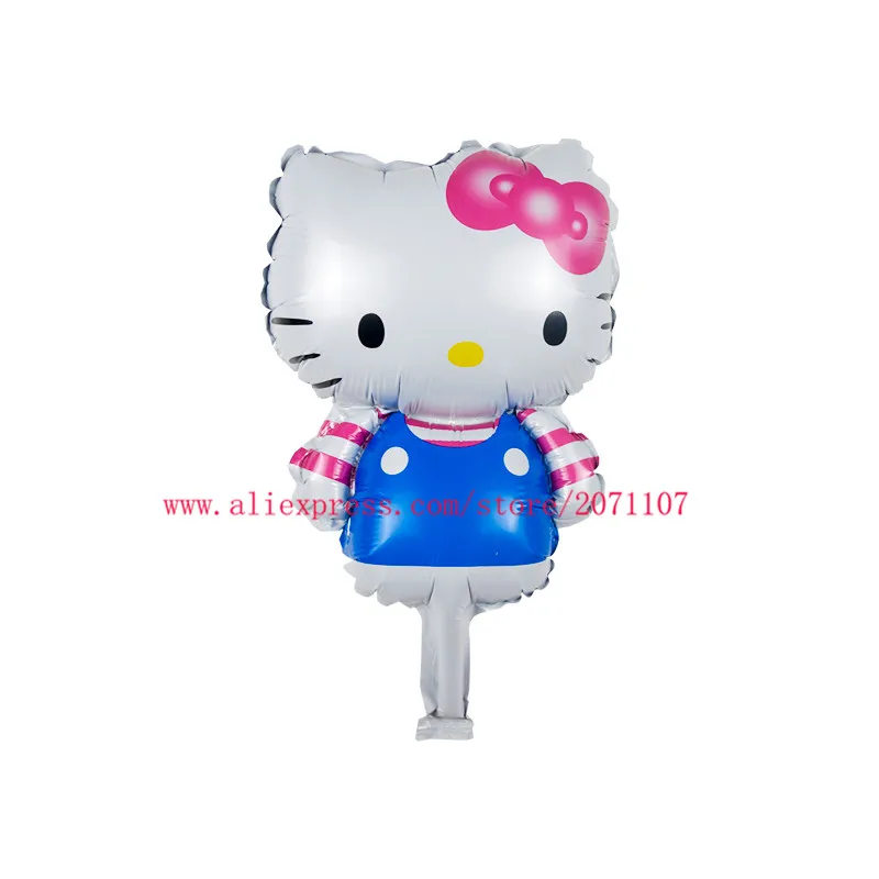 Lucky 50 шт./лот Hello Kitty мини воздушный шар для детского душа кошачья фольга Детские
