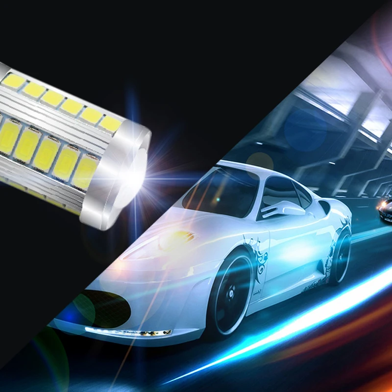Светодиодный фонарь с объективом 2 шт./компл. 9005 HB3 9006 HB4 H8/H11 5630/5730 33 SMD