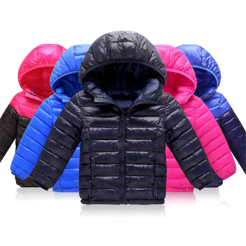 

kids casual Outerwear&coat baby boys girls Cold Winter Warm Hooded Coat Children Cotton-Padded Clothes boy Down Jacket