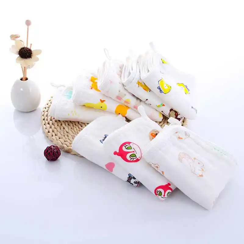 50*30 см Мультфильм Детские хлопковые полотенца для новорожденных детские полотенца мыть матерчатые носовые платки питание новорожденного слюны полотенца Банные, полотенца