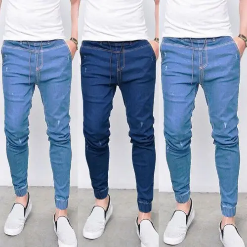 2018 New Arrival Men Blue Skinny Pencil 