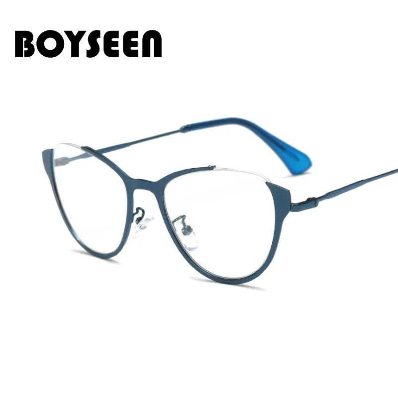 BOYSEEN, новинка, мужские Модные оптические очки, оправа для женщин, высокое качество, металл, Ретро стиль, очки для мужчин и женщин, 8059