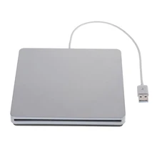 Brenner CD-RW Disk Drive Read Outside for Mac OS or laptop/desktop Windows 2000, XP, Vista, 7, 8 USB 2.0 cable