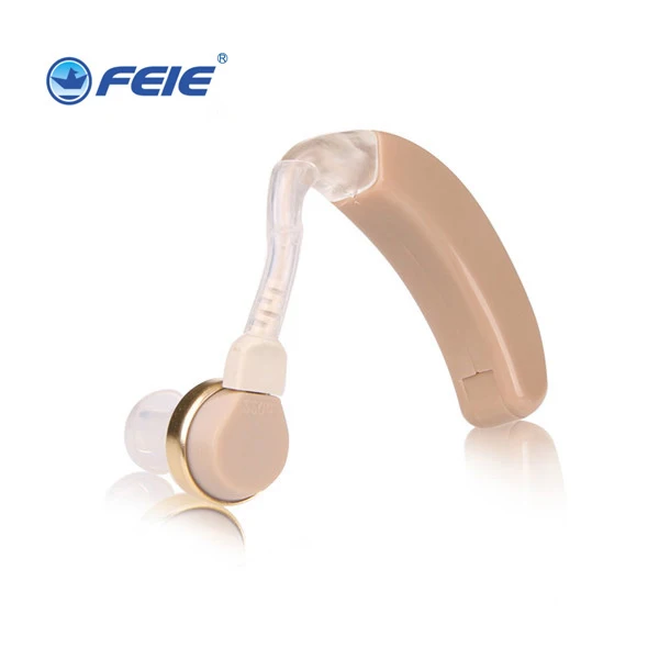 Портативный BTE слуховой аппарат цифровой звук голосовой усилитель громкости Регулируемый за ухо слуховые аппараты для пожилых S-8A