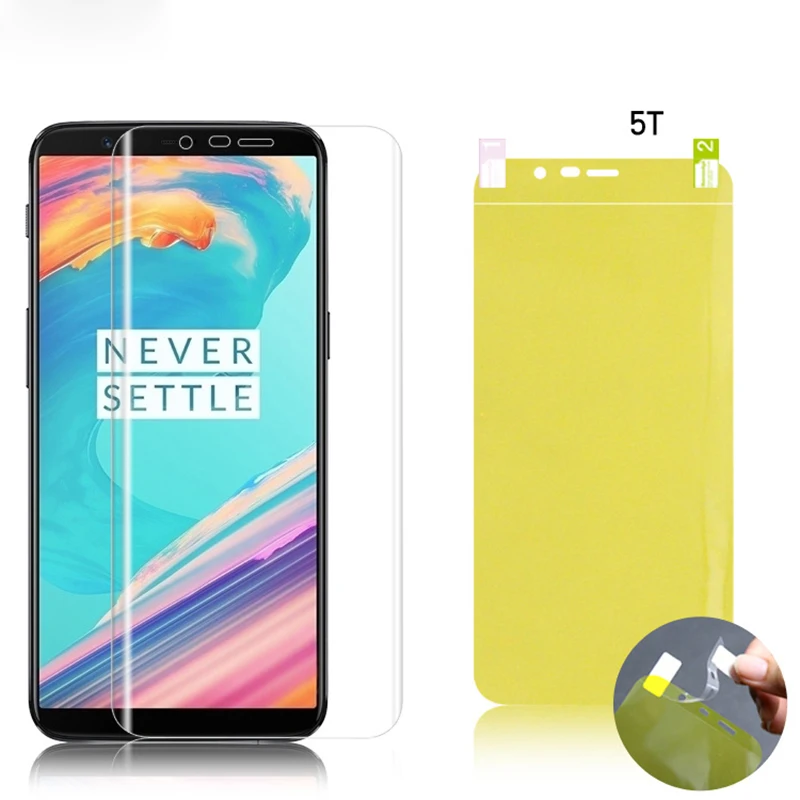 

3D Full Cover Protective Film For Oneplus 5 Film Screen Protector For ONE Plus 5 Hydrogel Film Back Cover Film Not Glass