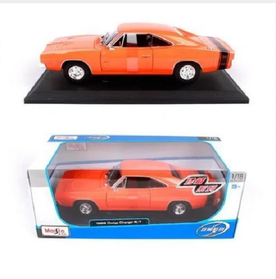 Maisto 1:18 1969 DODGE Charger R/T литая модель спортивного гоночного автомобиля Новый в