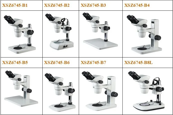 XSZ6745-B1 Simul-focal Binocular Microscope Stereo Microscopes 0.67X~4.5X Zoom PCB Inspection Electronic