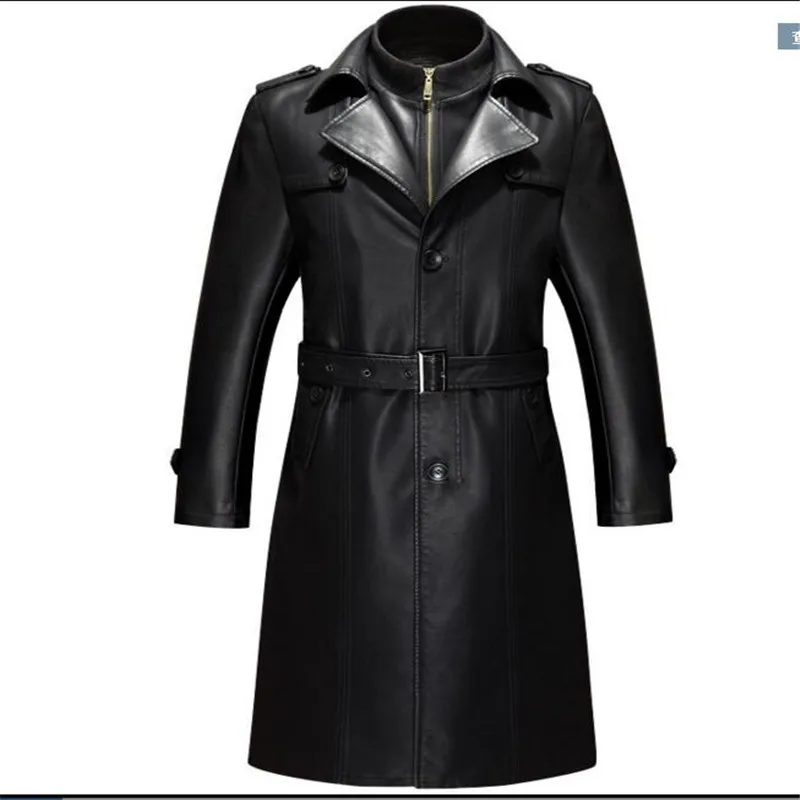 mens long leather jackets