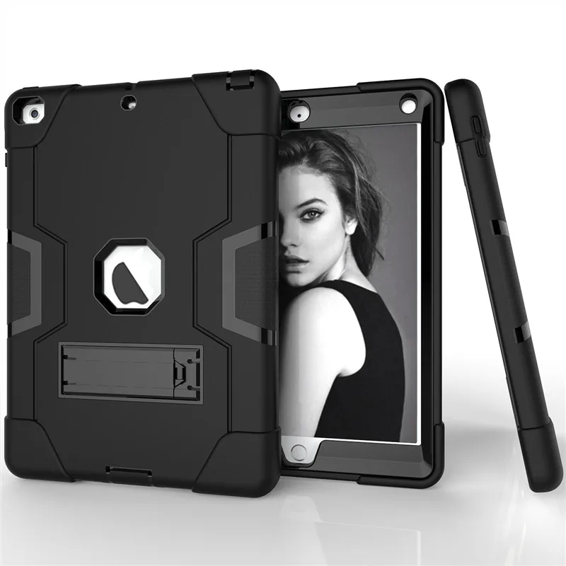 9 Горячие Heavy Duty Силиконовые ТПУ+ Жесткий Чехол для ПК для нового ipad 9,7 панцири противоударный стенд ipad 9,7 дюймов плёнки стилусы - Цвет: 9