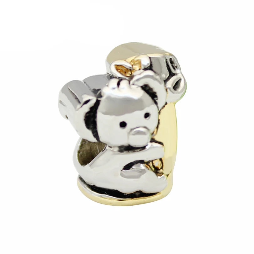 

New product European style Teddy Bear charm beads for women Fit Pandora Bracelet
