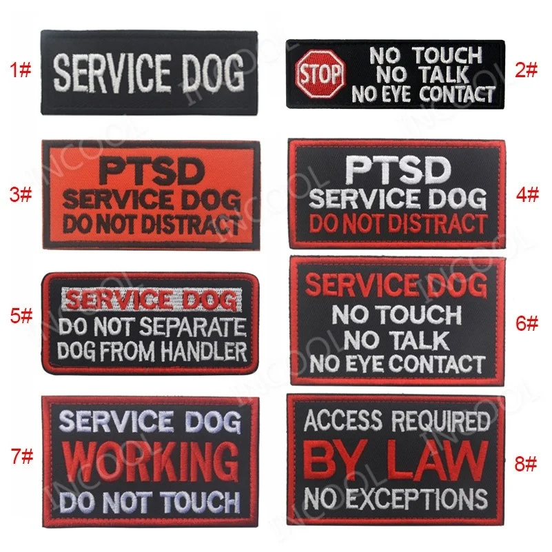 

Embroidery Patch EMT Medic Medical Service Dog Patch Army Military Tactical Morale Patches Emblem Appliques Embroidered Badges