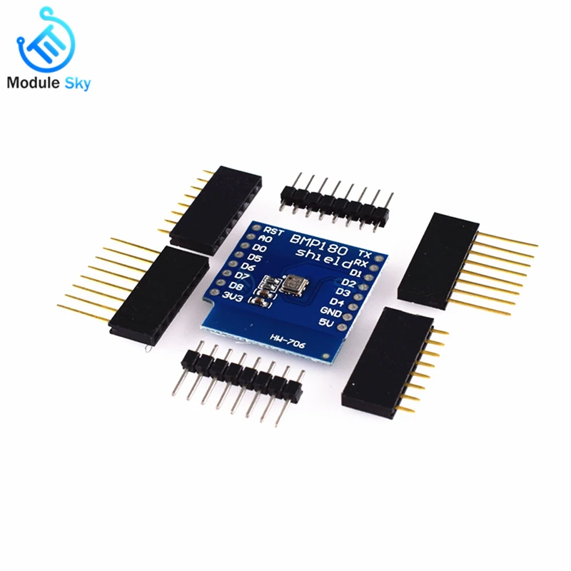 

BMP180 Temperature Barometric Pressure Sensor Module For WeMos D1 MINI Shield ESP8266 Board
