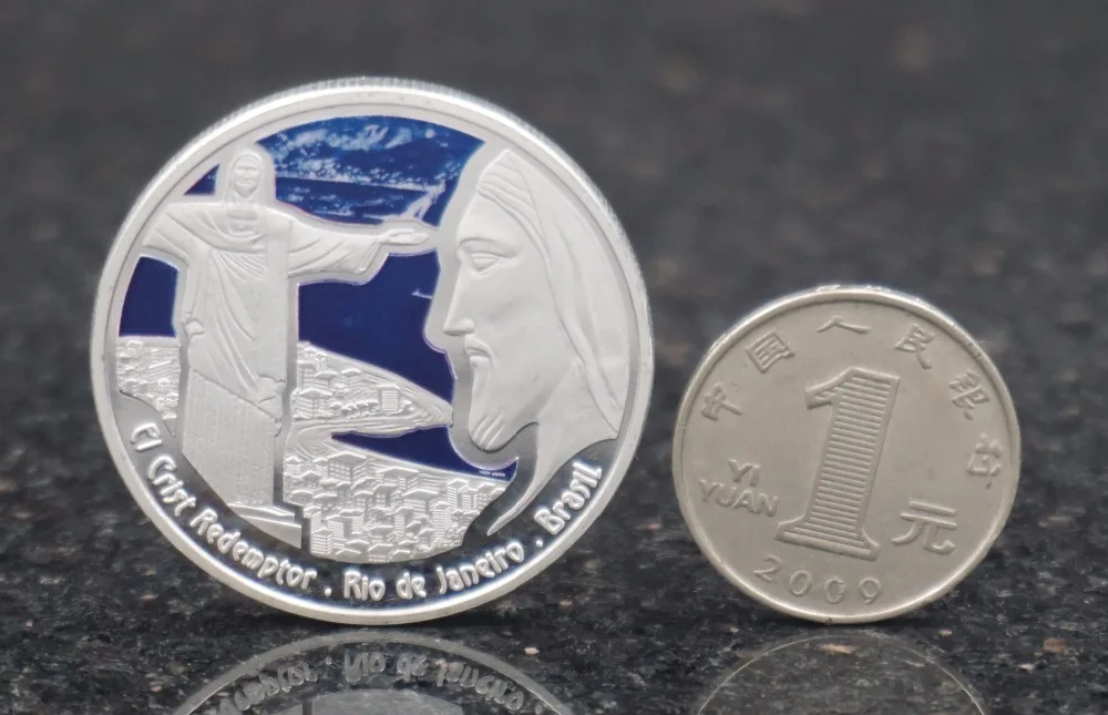 Рио ориентир греческие Юбилейные монеты 40 мм Южной Америке Христианство Lucky