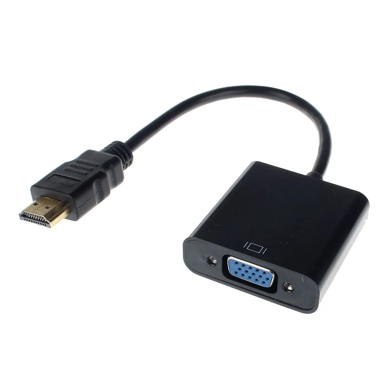 HDMI в VGA конвертер адаптер с аудио usb-кабель 1080 P для ПК конвертер аудио мужчин и женщин HD 720 1080 P Кабельные комплекты QIY20 DT