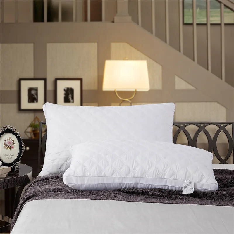 Feather pillow, polyester fabric, polyester fiber fill, 48*74cm (error