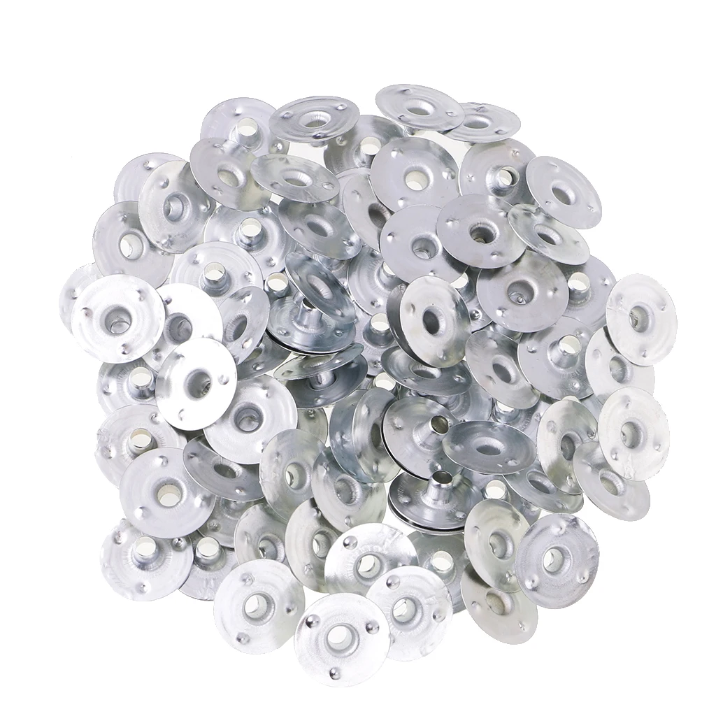500pcs Metal Candle Wick Tea Lights Votive Candle Wicks Self Centering Sustainers Tabs Base for Candle Making 12.5x3mm