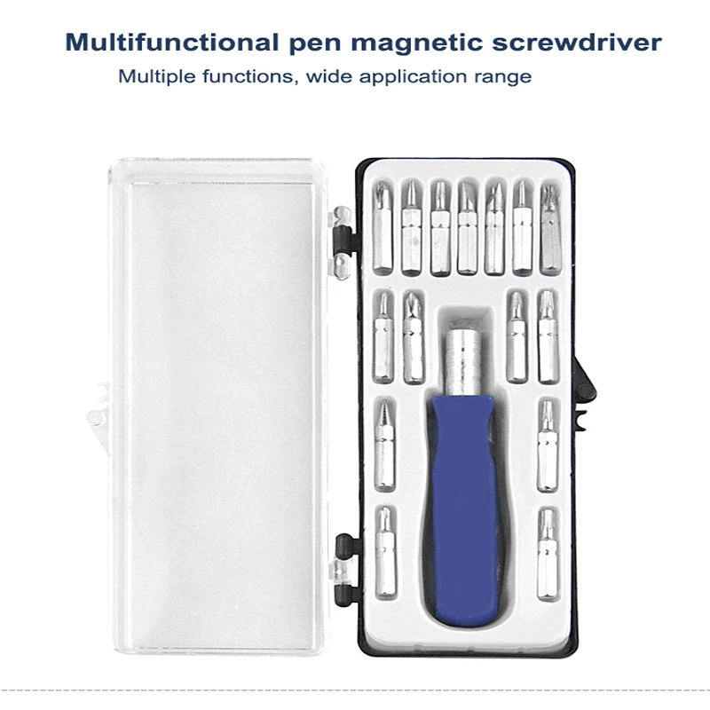 KALAIDUN 16 in 1 Screwdriver set Multi-functional Precision Screwdriver Bits Universal Manual Repair Tools phone Mobile iPad7