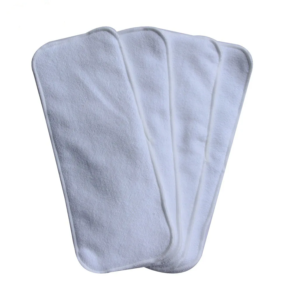 

5pcs/Lot Baby Diaper Inserts Nappy Changing Washable Cloth Diaper Inserts Microfiber Liners Reusable Pocket Diaper Cover Pads
