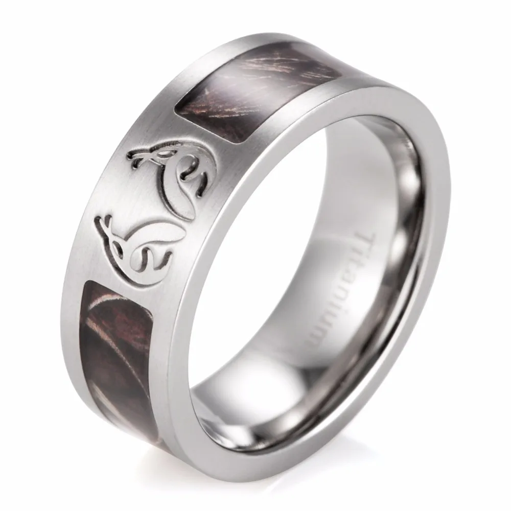 men rings Men�s Real tree MAX 4 Antler Camo Wedding Ring