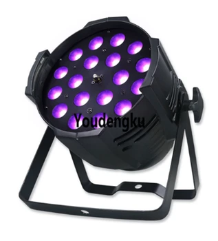 

6 pieces Par Can zoom par led 18x18w rgbwa+uv 6in1led zoom par stage light led par with zoom