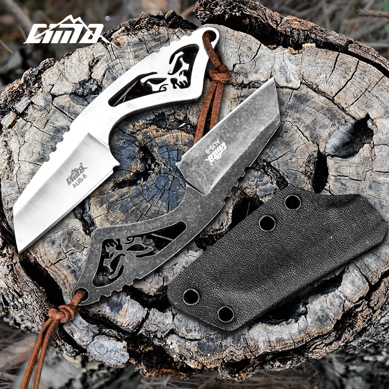 CIMA Tactical Fixed Blade Neck Knife,EDC Survival Blade Knives,AUS-8steel,Kydex sheath CIMA Tactical Fixed Blade Neck Knife,EDC Survival Blade Knives,AUS-8steel,Kydex sheath