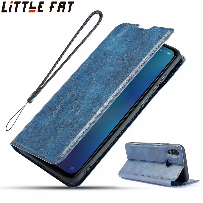 Luxury Retro Thin Leather Case For Xiaomi Redmi Note 7 Holster Wallet Magnetic Business Card Book Cover 7Pro | Мобильные телефоны и